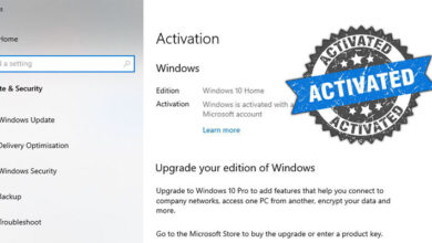 تنشيط ويندوز 10