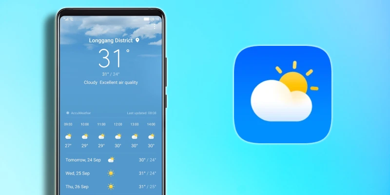 تطبيق الطقس هواوي