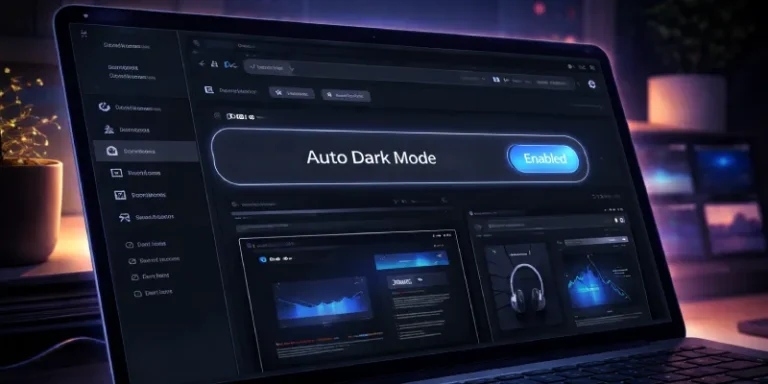 الوضع الداكن في المتصفح