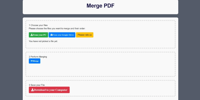 إضافة Merge PDF