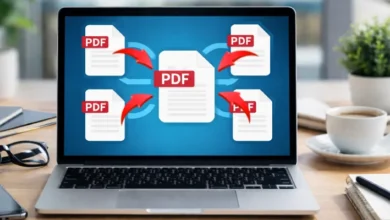 دمج ملفات PDF