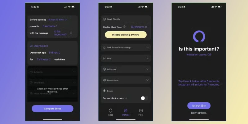 تطبيق سكرين زين