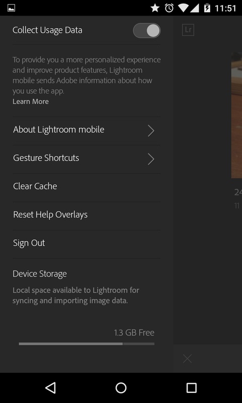 تطبيق Adobe Photoshop Lightroom - لقطة شاشة 3
