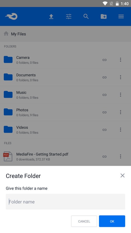 تطبيق MediaFire - لقطة شاشة 3