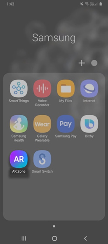 تطبيق Samsung AR Zone - لقطة شاشة 1