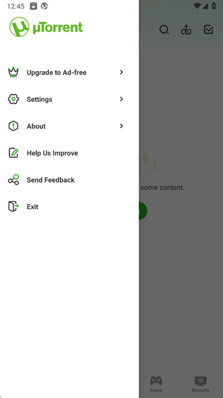 تطبيق uTorrent - لقطة شاشة 1