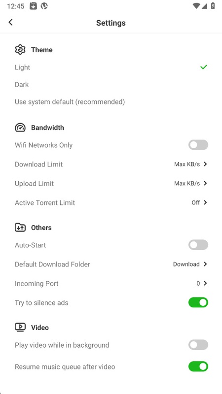 تطبيق uTorrent - لقطة شاشة 4